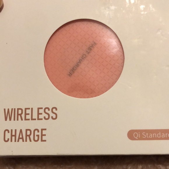 Wireless fast Charging charger pad Qi Standard Brand new in pink colour “ - Picture 2 of 6